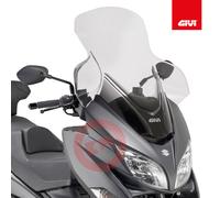 GiVi Windschild transparent,>590 mm hoch, 670 mm breit für Suzuki Burgman 400 (17-19), mit ABE