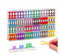 GIZGA 330PCS Kfz Sicherungen Autosicherungen Set Standard, Mini, Micro Flachsicherungen (2A/3A/5A/7.5A/10A/15A/20A/25A/30A/35A/40A) mit 1 Sicherungszieher für PKW Motorrad LKW Wohnmobile Boot