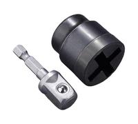 GjnjfdF Scherenwagenheber Adapter,Scherenwagenheber Stabilisator Steckhülse | Hochleistungs Bohrgerät Aufsatz, Auto Reparatur Zubehör für Werkstatt Garage