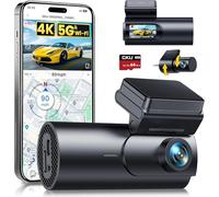 GKU 4K Dashcam Auto Vorne Hinten, 5GHz WiFi GPS, Dual Dash Cam, 1.5” IPS