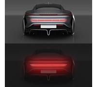 GKXTLTONG Auto Kofferraum Aufkleber für Porsche Panamera Turbo S E-Hybrid 2017-2020, reflektierende hohe Intensität Nacht Sichtbarkeit Sicherheitswarnung wasserdicht,A/R-ed