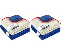 Glart 472PP Mikrofasertücher Auto 2er Set 40x40 cm - Trockentücher & Poliertücher für Autopflege, Lack, Cockpit, Glas - kratzfrei, streifenfrei, fusselfrei, Mikrofaser für Innen- & Außenreinigung