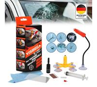 Glas Reparatur Set Auto Windschutzscheibe Steinschlag Komplett UV Flüssigkeit DE
