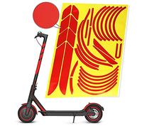 Gleamydot Elektroroller Aufkleber Set für Xiaomi Mi Electric Scooter M365 Sticker Set Mijia e Scooter PRO 2 1s Essential Zubehör (rot)