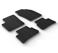 Gledring Satz Gummimatten kompatibel mit Toyota C-HR (HEV) 2023- (T Profil 4-teilig + Montage-Clips)