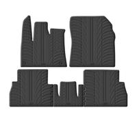Gledring Satz Gummimatten kompatibel mit Citroën Berlingo Multispace / Opel Combo Tour (MPV) / Peugeot Rifter 9/2018-9/2019 (Feste Sitze) (T Profil 5-teilig + Runde Montage-clips)