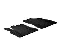 Gledring Satz Gummimatten kompatibel mit Citroen Berlingo / Peugeot Partner 2008-2018 (T Profil 2-teilig + Montage-clips), Schwarz
