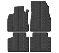 Gledring Satz Gummimatten kompatibel mit Dacia Bigster Full Hybrid 155 2024- (T Profil 4-teilig + Montage-Clips), Schwarz