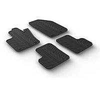 Gledring Satz Gummimatten kompatibel mit Fiat 500X 2015- & Jeep Renegade nach 02/2015- (T Profil 4-teilig + Montage-clips)