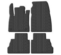 Gledring Satz Gummimatten kompatibel mit Ford Tourneo Courier 2023- (T Profil 4-teilig + Montage-clips), Schwarz