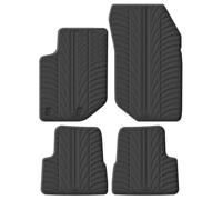 Gledring Satz Gummimatten kompatibel mit Jeep Avenger (J2) (Benziner) 2023- (T Profil 4-teilig + Montage-clips)