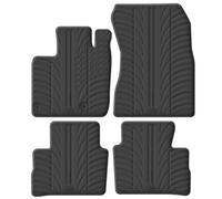 Gledring Satz Gummimatten kompatibel mit Nissan Qashqai III (J12) 2021- (T Profil 4-teilig + Montage-clips)