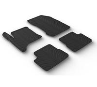 Gledring Satz Gummimatten kompatibel mit Opel Corsa F MHEV 2024- & Peugeot 208 II MHEV 2024- & Peugeot 2008 II MHEV 2024- (T Profil 4-teilig + Montage-Clips)