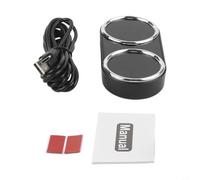 Glewi Auto HUD Head Up Display GPS Tachometer Digital Uhr Überdrehzahlalarm 7 Farben km/h für MPH für die meisten Fahrzeuge Armaturenbrett-Halterung