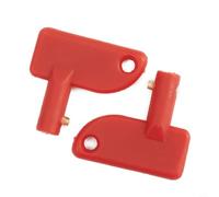 Glewi Batterie-Trennschalter aus Kunststoff, für Auto, Van, Boot, Marine, 47 x 43 mm, Rot, 2 Stück