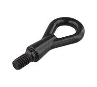 Glewi Metall Abschlepphaken Recovery Eye für BMW E36 E46 E39 E38 Z3 für Mini für Smart, direkter Ersatz OE 72150141166, schwarzes Anhängerkupplungszubehör