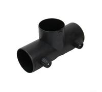 GLFLOW Diesel-Heizungsk, 75 mm Diesel-Heizungsk, Drei-Wege-Kunststoff-Lufterhitzer-Auslass-T für Auto-HVAC-Kanäle, 60 mm/75 mm, Schwarz (75 mm-T)