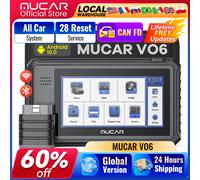 MUCAR VO6 OBD2-Scanner-Diagnosetool, Diagnosescanner für alle Systeme für das Auto, über 28 Services, Scan-Tool, lebenslange kostenlose Updates MUCAR VO6