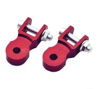 GLOBALHUT Motorrad Stoßdämpfer Riser aus Aluminium - Höhenverlängerung 3cm & 5cm für Heck Höherlegung, Shock Extender Tuning Kit für Dirt Bike für Quad für Enduro(A red)