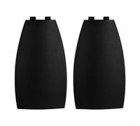 Glomc 2 x Autoschlüssel-Hülle, für Mercedes für Benz B-Klasse, C-Klasse, E-Klasse, 3 Tasten, glänzende schwarze Kunststoff-Schutzhülle, für schlagfeste Hülle