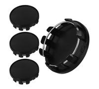 GLSTOY 4 Stück Radnabenabdeckungen aus Abs Schwarz Leichte und Stabile Radkappen für Auto Felgendeckel mit 59mm Außendurchmesser zur Fahrzeugmodifikation