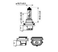 Glühbirne H11 12362XVPB1 PHILIPS für RENAULT SUZUKI FORD MITSUBISHI CITROËN OPEL