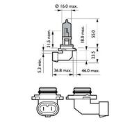 Glühbirne HB4 9006WVUB1 PHILIPS für MITSUBISHI SEAT ALPINA VW BMW TOYOTA MAZDA