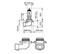 Philips 9006XVPB1 HB4 51 W Halogen