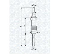 MAGNETI MARELLI Glühkerze 062900046304 MERCEDES-BENZ,HYUNDAI,SPRINTER 3-t Kasten 903,SPRINTER 3-t Bus 903,SPRINTER 3-t Pritsche/Fahrgestell 903