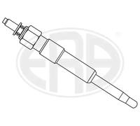Glühkerze 886003 ERA für CITROËN PEUGEOT FIAT TATA NISSAN