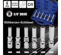 Glühkerzen Schlüssel Glühkerzen Gelenkeinsätze Stecknuss Satz Kfz Werkzeug 3/8"