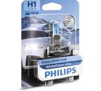 Glühlampe Halogen PHILIPS H1 WhiteVision Ultra 12V, 55W, 1 Stück [B]