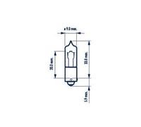 Glühlampe Park-/Positionsleuchte NARVA 68196 für MAN 21W TGX H21W 24V BAY9s 1