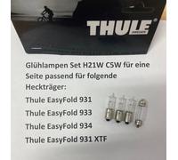 Glühlampen Set H21W C5W für Heckträger Thule EasyFold 931 933 934 XTF eine Seite