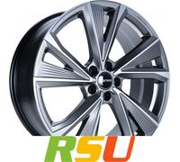 GMP Evento anthracite matt diamond 7.5x18" ET45 LK5 100 ML 66.5 Alufelgen 18 ...