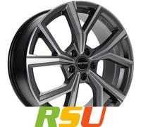 GMP Mentor anthracite matt diamond 7.5x18" ET45 LK5 100 ML 73.1 Alufelgen 18 ...