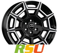 GMP Pervan black diamond 7.5x18" ET40 LK5 114.3 ML 66.1 Alufelgen 18 Zoll