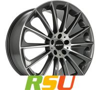 GMP Stellar anthracite polished 7.5x18" ET45 LK5 112 ML 66.6 Alufelgen 18 Zoll