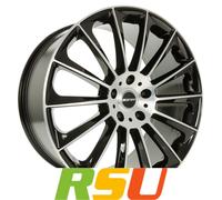 GMP, Stellar, 9,5x20 ET50 5x112 66,6, black diamond