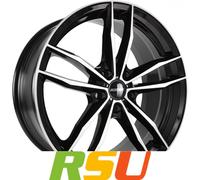 GMP Swan black diamond 7.5x17" ET38 LK5 108 ML 63.4 Alufelgen 17 Zoll