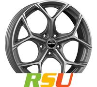 GMP Ultrivity X anthracite matt diamond 8x19" ET45 LK5 114.3 ML 73.1 Alufelge...