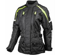 GMS Dayton Damen Motorrad Textiljacke, schwarz-gelb, Größe 2XL