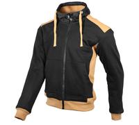 GMS Grizzly Motorrad Hoodie, schwarz-braun, Größe 5XL für Männer