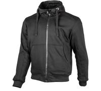 GMS Grizzly Motorrad Hoodie, schwarz, Größe 5XL für Männer