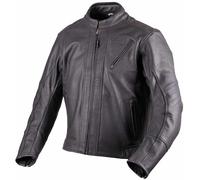 GMS Panther Motorrad Lederjacke, schwarz, Größe S für Männer