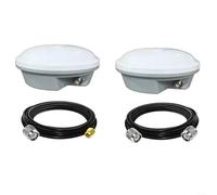GNSS Messantenne AG35 für GPS L1/L2/L5, für galileo, GLONASS, Beidou, IP67 wasserdicht, 5/8-11 Gewinde, SMA/TNC Anschluss für Landwirtschaft und Vermessung, weiß(antenna +TNC-TNC)