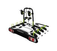 GO BIKER PRO Z4 Fahrradträger Anhängerkupplung für 4 Fahrräder - Heckträger Auto mit Hebel - Fahrräder sicher transportieren - Stahl-Aluminium Rahmen - Sicherungssystem - 15 kg pro Schiene