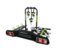 GO BIKER Fahrradträger RANGER für anhängerkupplung 3 fahrräder - Anhängerkupplung - Trägt 15kg pro Schiene - Stahl/Aluminium Rahmen - Geeignet für alle Fahrradtypen - Doppelte Sicherheitsverriegelung