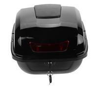 Gogogmee Elektroroller Heckbox Klein Schwarz wasserdichte Motorrad Trunk Box Robuste Transportbox für Elektroräder Einfache Montage Praktische Aufbewahrung für Regenjacke und Werkzeug