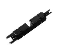 Gogogmee Fahrrad Ventilkern Werkzeug Aluminiumlegierung Gasdüsenschlüssel Amerikanischer Stil Kompakter Demontageschlüssel für Reifenventile und Ventilverlängerung